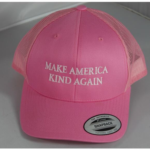 Make America Kind Again tucker cap pink snapback MAKA Never worn hat - Picture 1 of 6